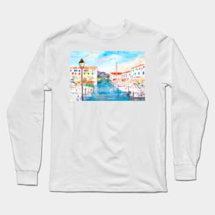 Empuriabrava. Carrer Port Rhodes Long Sleeve T-Shirt